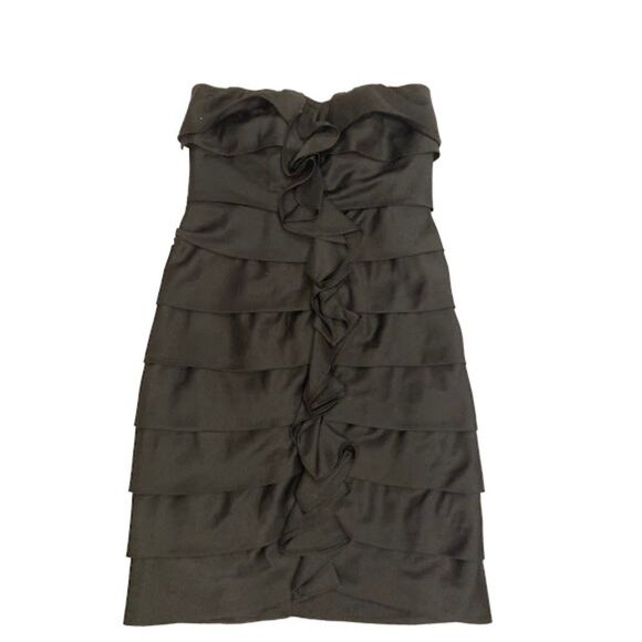 The Limited Dresses & Skirts - The Limited Strapless Dress tiered ruffles lined Size 4